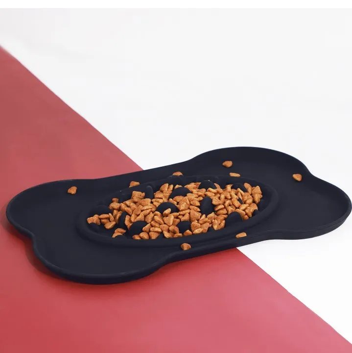 
Eating Bowl Pet Puppy Dog Cat Slow Feeder Feed Dish Anti Slip Choke Bloat Water Bowl 