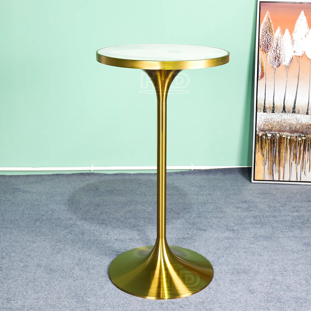 Popular sale brushed brass bar height table legs