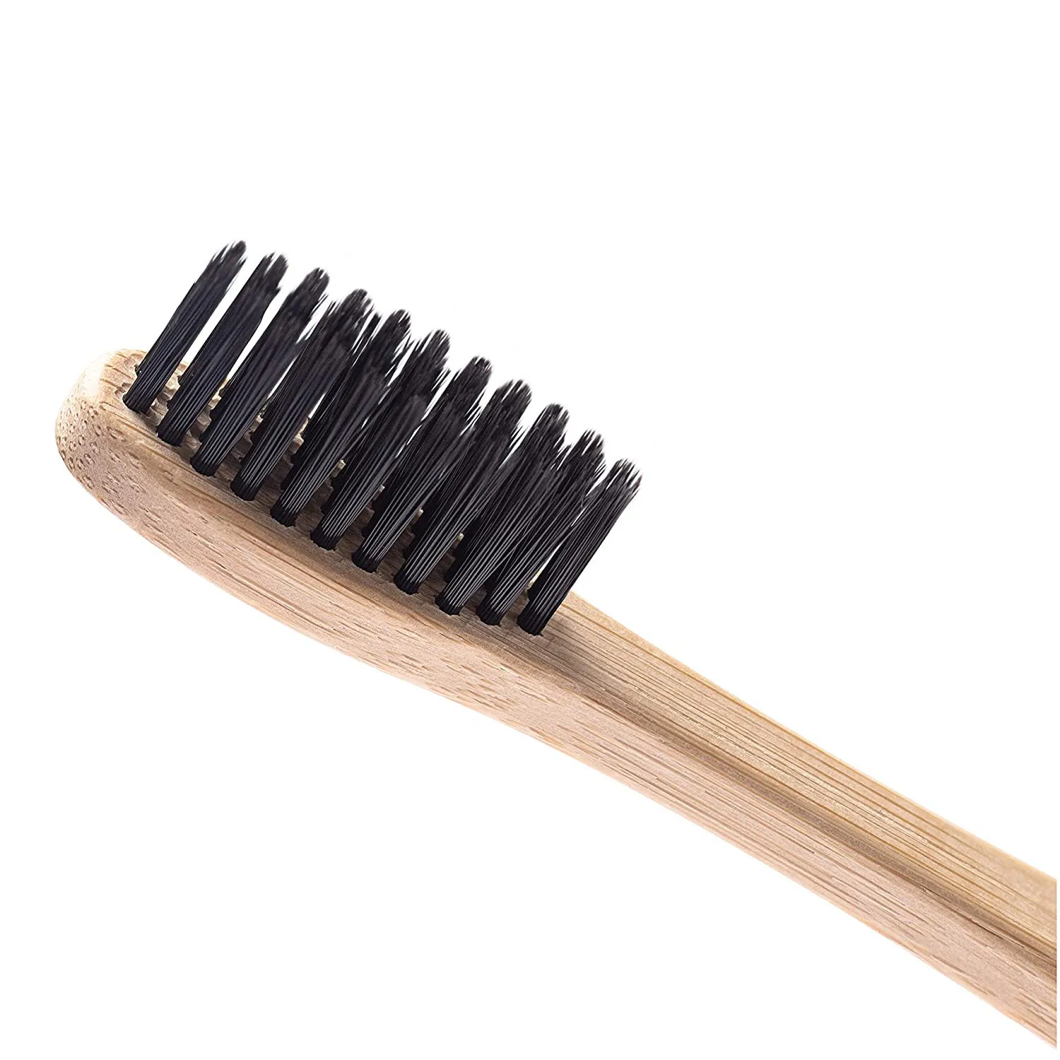 Disposable bamboo toothbrush for hotel - Natural bamboo handle toothbrush - Compostable wooden tooth brush