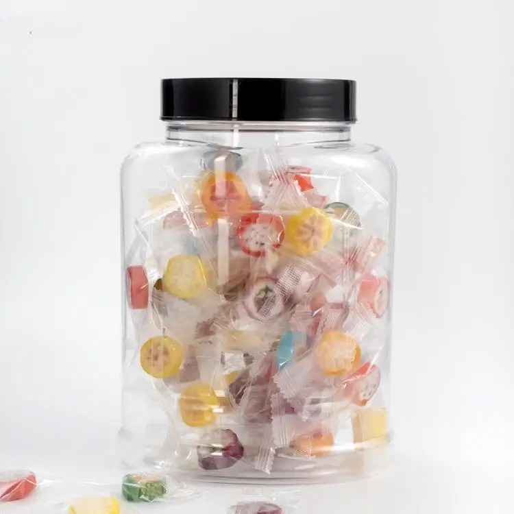 MAYSURE Custom Label 1000ml 1200ml 1500ml 1800ml 3000ml Clear Plastic Bottle Food Grade Storage Jars with Lid