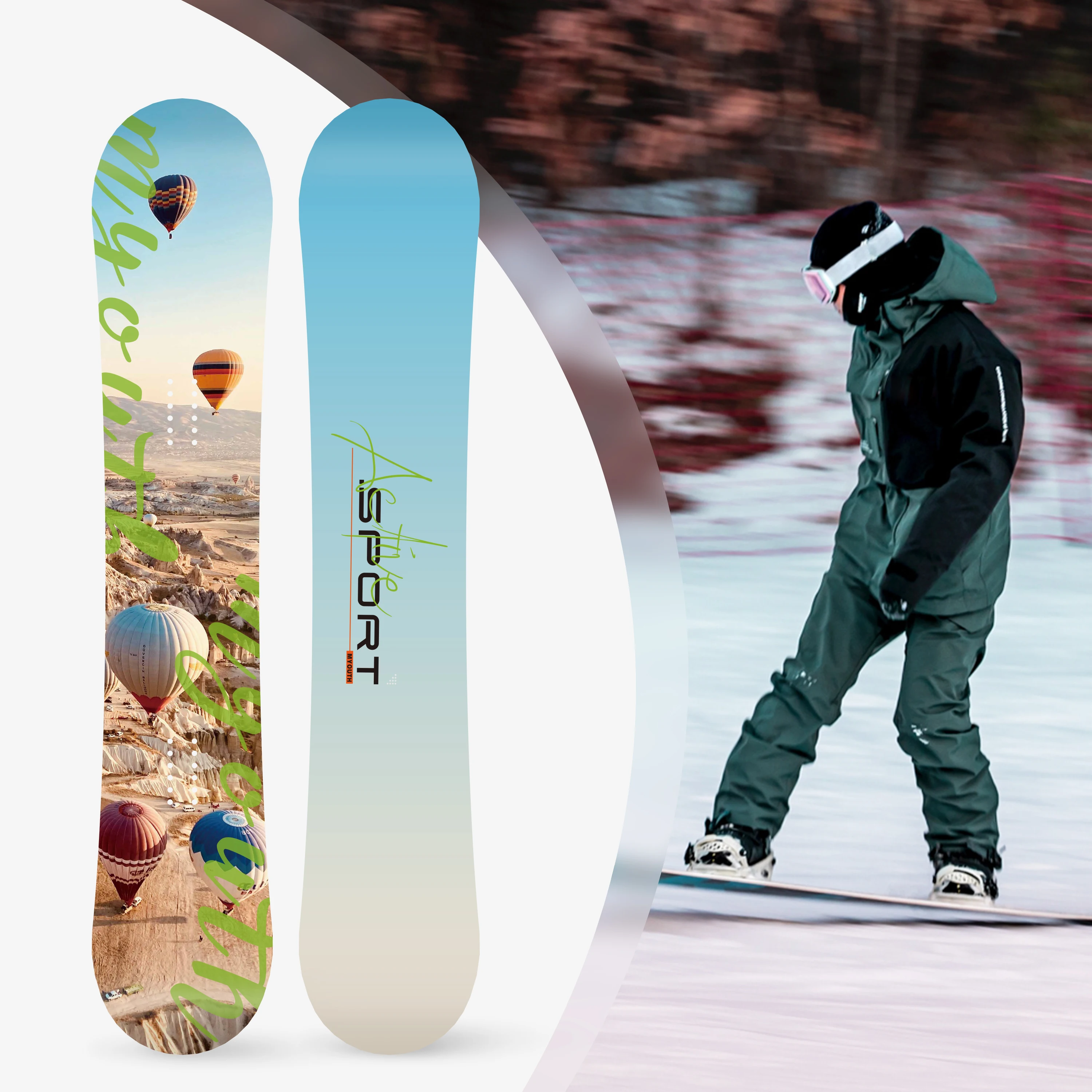 OEM ODM made in china adult all mountain custom snowboard daul snowboard