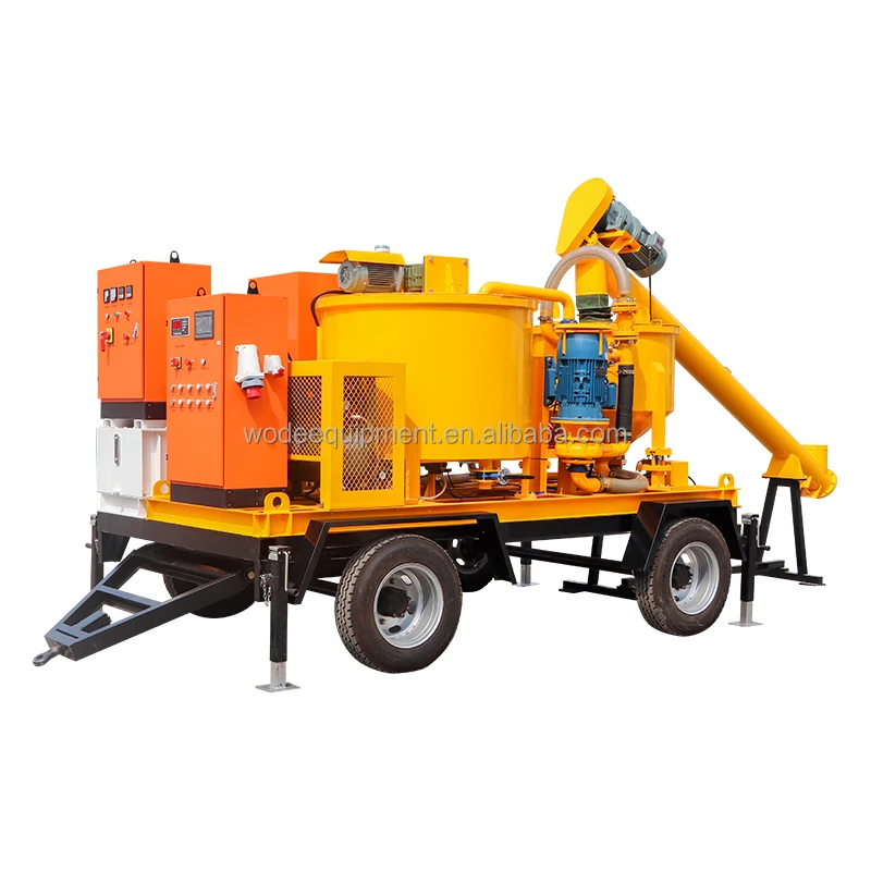tunnel Convenient Operation grouting machine with diesel engine driven tbm grout plant for sale