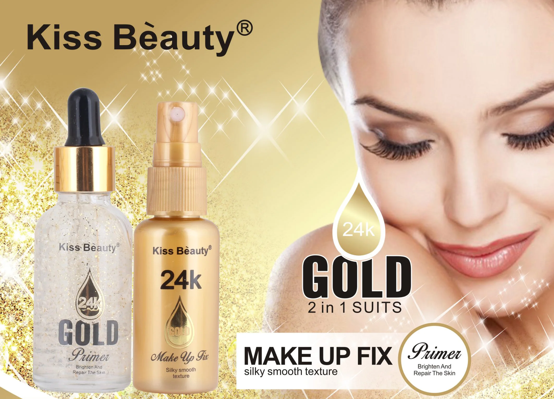 
Silky Smooth Makeup Fix Spray & Brighten Repair Makeup Primer 