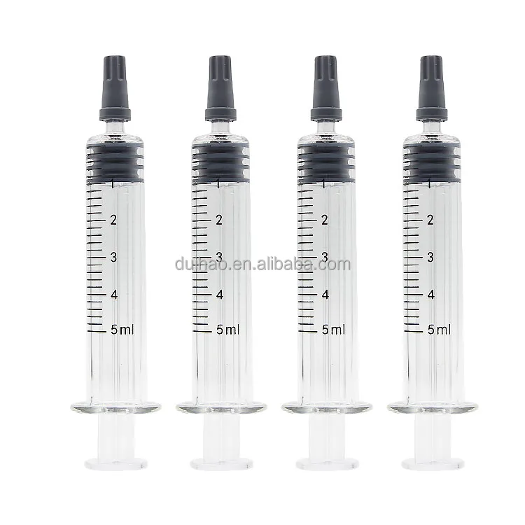 0.5/1/1.5/2.25/3/5/10 ml Luer Lock Syringes Medical Sterile with Graduated Glass Barrels