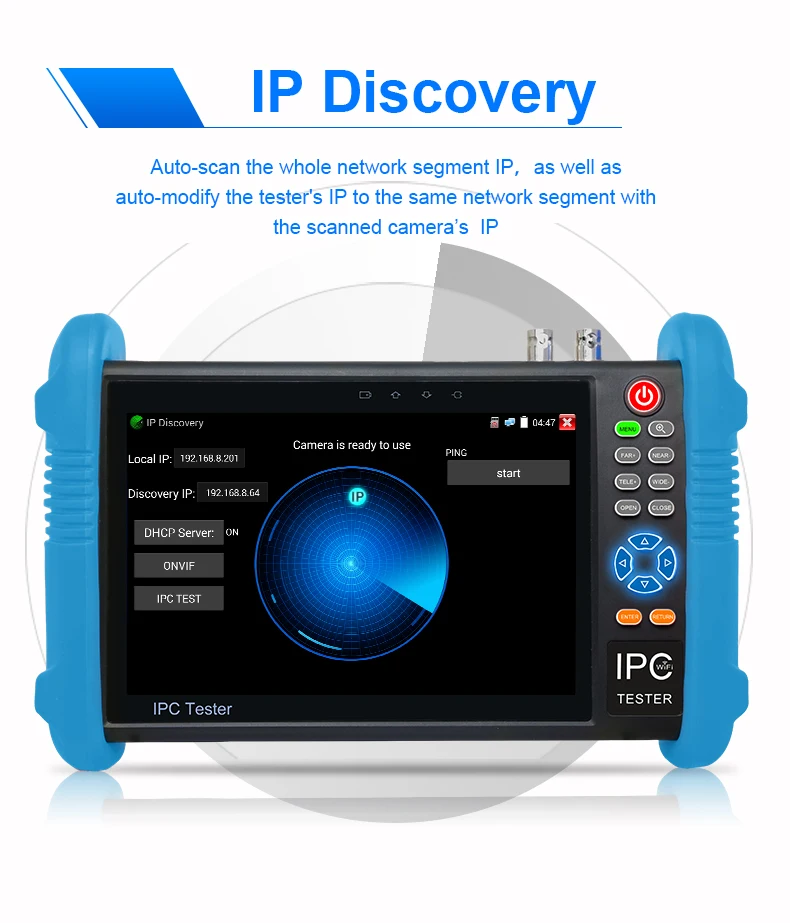 4K Security Camera Accessories home business project 8MP RJ45 network cable IPC Tester Pro