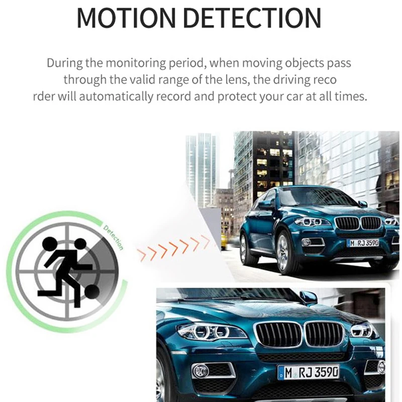  Прямая продажа Автомобильный видеорегистратор 3 объектива камеры Dashcam 1080P HD 4 дюймовый сенсорный экран авто видеомагнитофон фронтальная камера заднего вида 24 часа в сутки черный