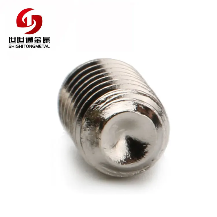 Custom Aluminum/Brass/Stainless Steel DIN 914 916 944 M2 M4 Grub Allen Hex Socket Set Screw For Belt Buckle Or Door Handle