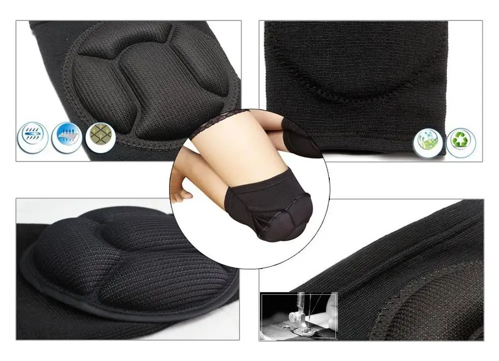 VUINO Wholesale Volleyball Sports Fitness Yoga Thick EVA Balance Pole Dance Adult Knee Pads