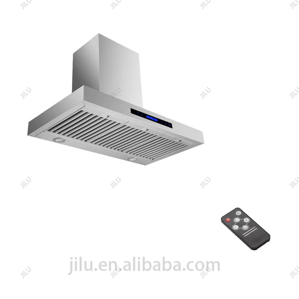 Коммерческое использование 110 В электрический вытяжной капюшон из нержавеющей стали настенный кухонный дымоход запасные части без выхлопа