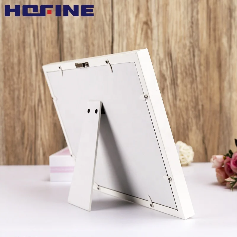 HOFINE Baby Free Wash Inkpad Safe First Year Souvenir puzzle Foot Hand Print Family Wood Photo Picture Frame