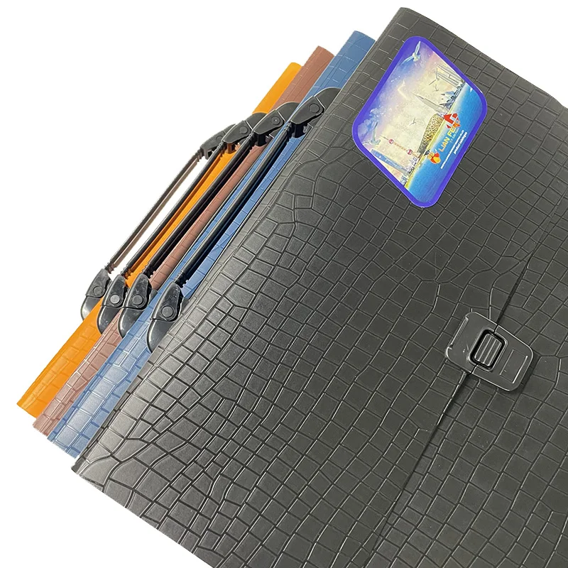 Wholesale A4 Plastic 13 Pockets Hanging Expanding Accordion File Document Folder With Handle