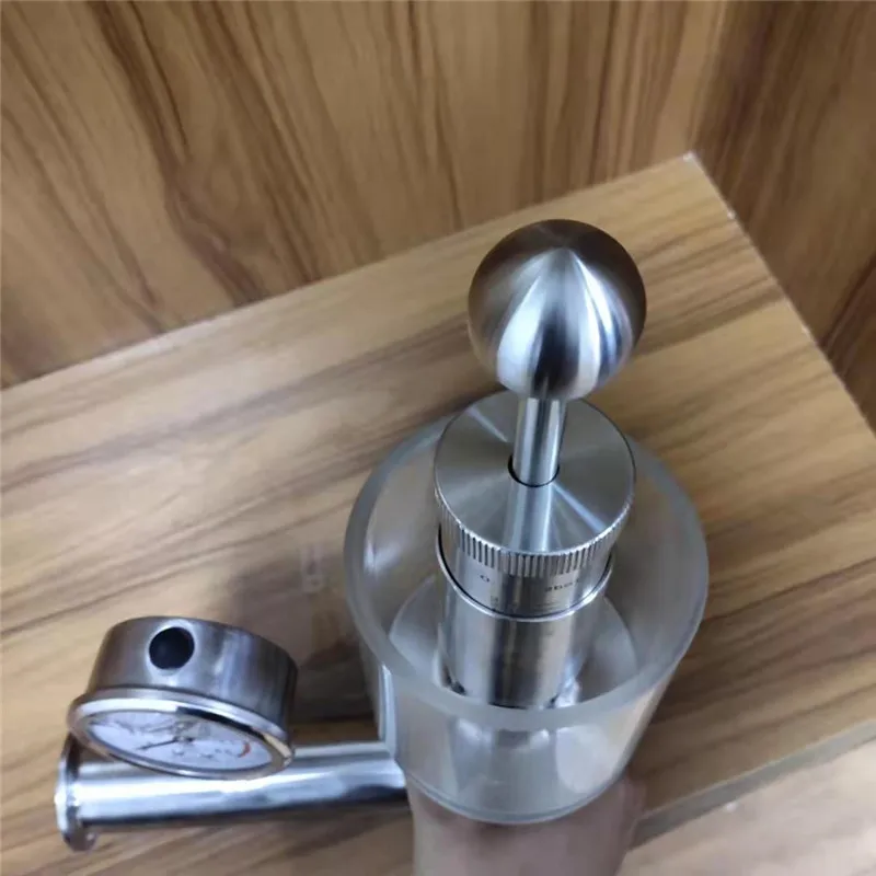 Clamped Safety Valve With Pressure Gauge,SS304&316 Air Pressure Relief  Valve used in food/pharmacy/milk