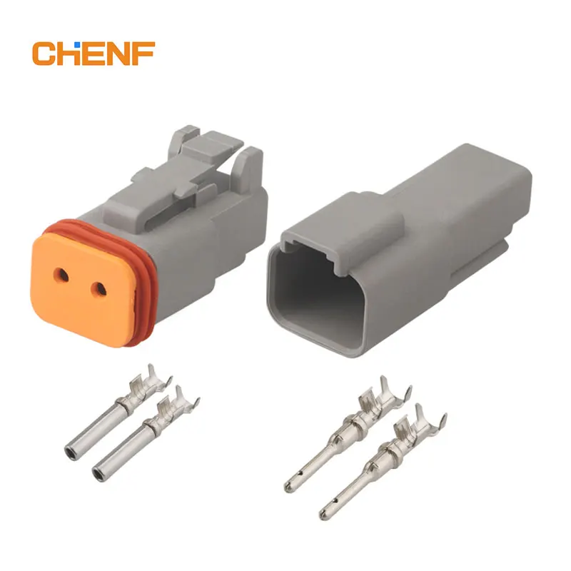 Custom auto connector 2 3 4 6 8 12 pin deustch dt automotive electrical wiring harness auto wire harness 2 pin connectors