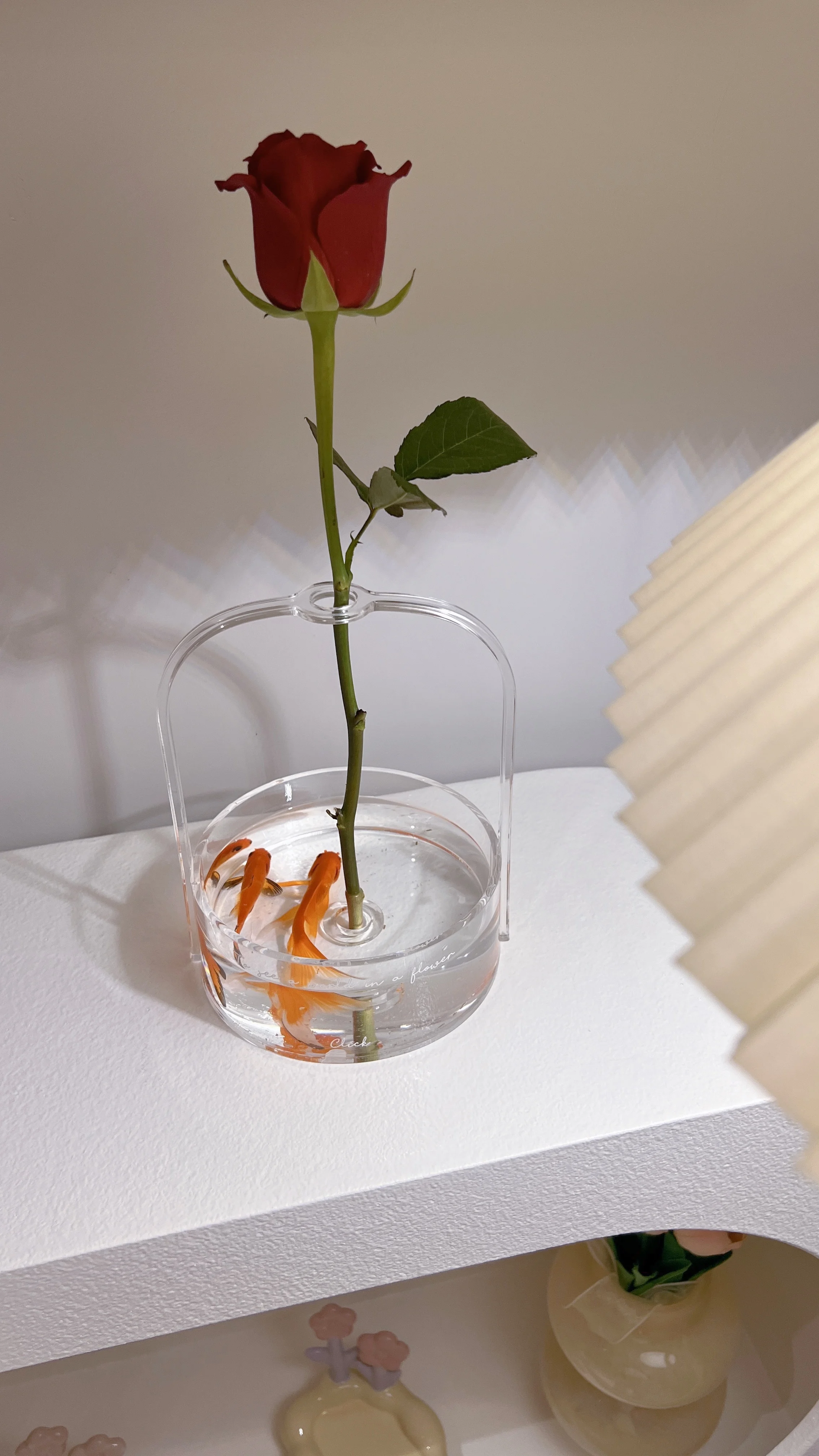 Factory Direct Sales Newly Transparent Plexiglass Novelty Vase Quality Acrylic Small Fish Tank Acrylic Vase for Gifts