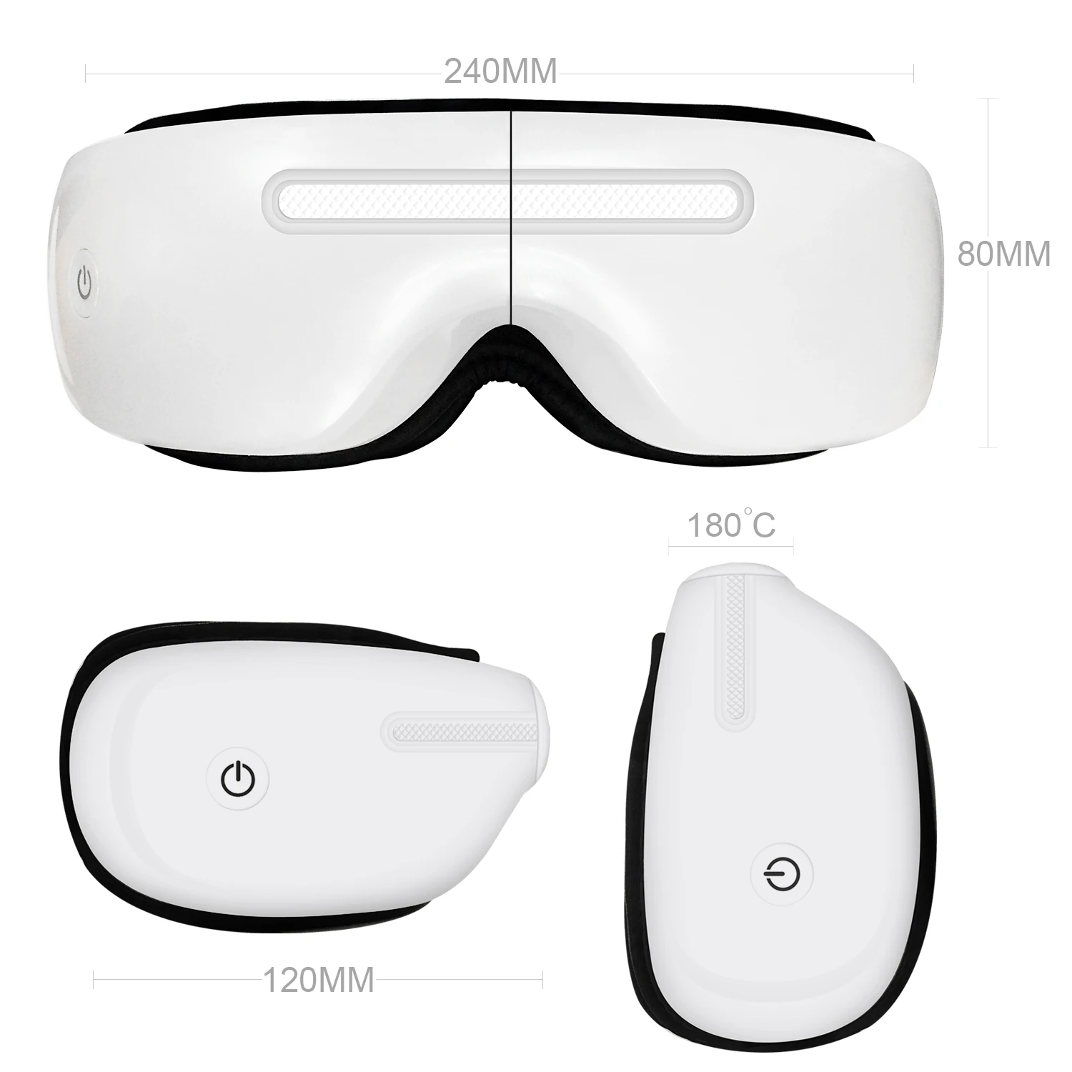 Small And Portable Eye Care Relieves Eye Fatigue Instrument Foldable Electric Rechargeable Eye Massage Appliance Manufacturers