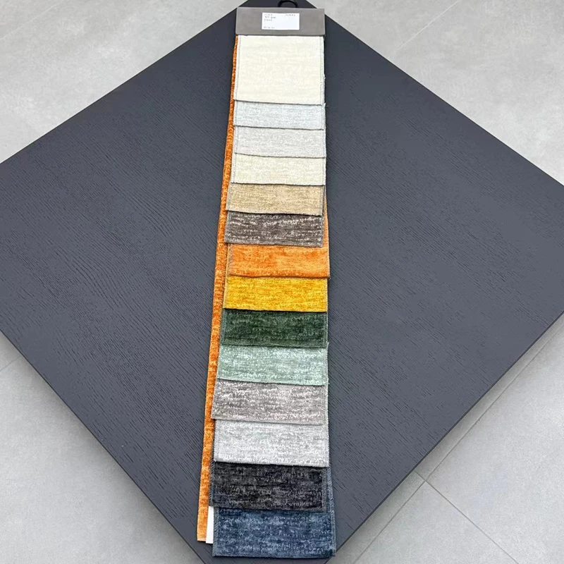 Textile Warp Jacquard Floral Sofa Fabric Textile 100% Polyester Chenille Fabric