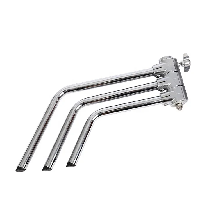 Multi-function c stand photography 3M adjustable studio heavy duty light stand kit with folding legs grip head kit chrome