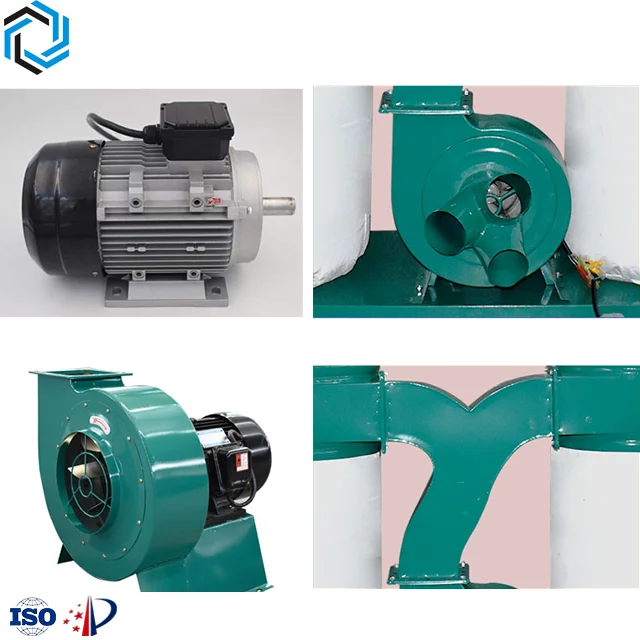 Cloth bag type double bucket mobile industrial vacuum cleaner Woodworking machinery environmental protection and durable