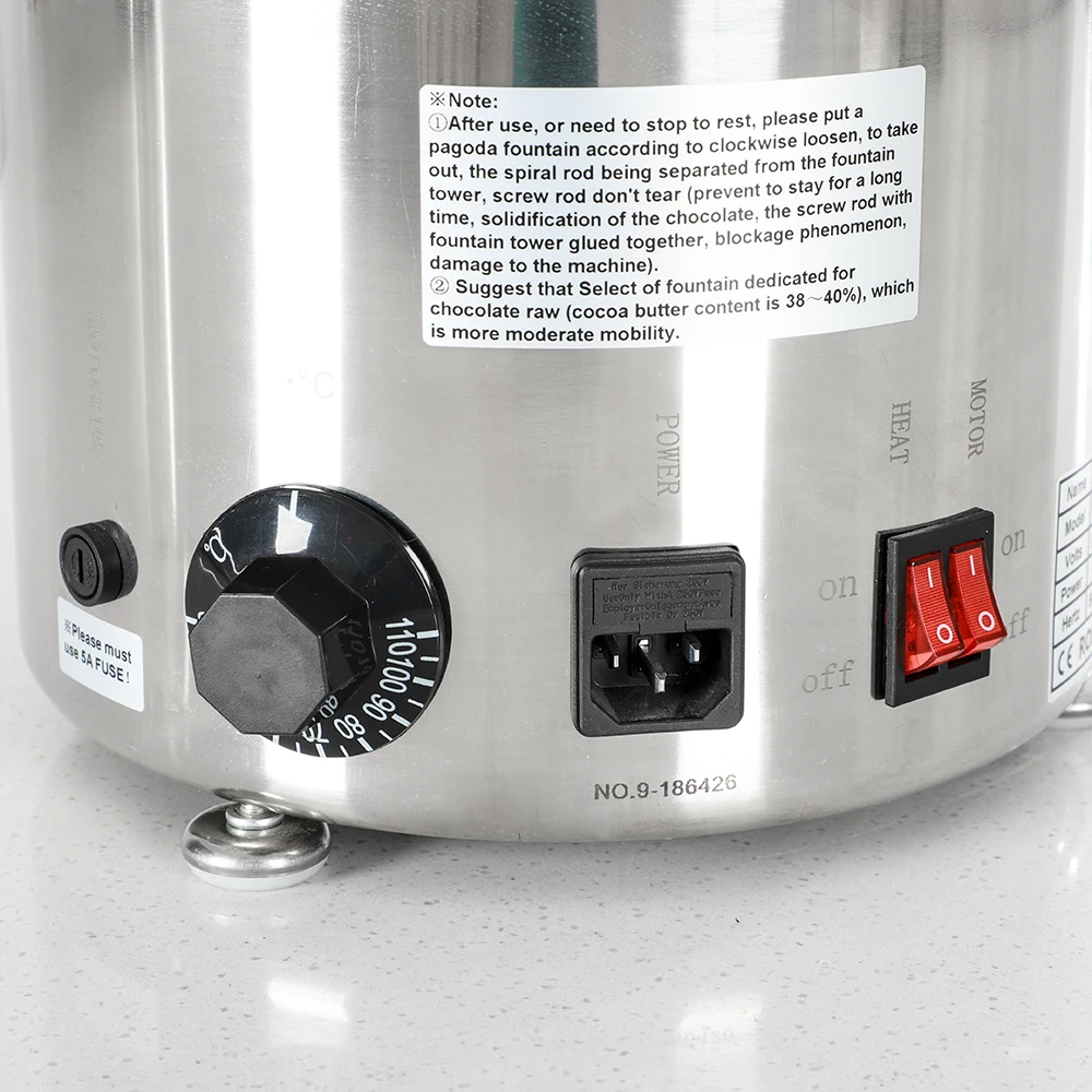 Electric Melting Waterfall  Machine Making Chocolate Fountain With Hot Chocolate Fondue Pot