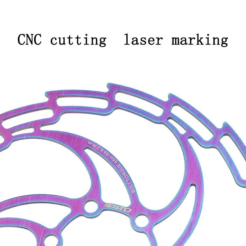 Hollow out ultra light color brake disc for mountain bike 160 / 180 / 203mm  six pin brake disc