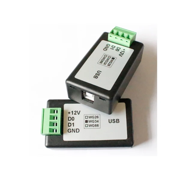 Most popular Wiegand interface to USB access control communication converter with CD Driver CE and ROHs