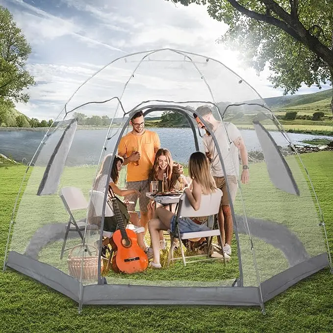 Transparent Bubble House Igloo Dome Tent House Portable Outdoor Winter Camping Ball Tent for Garden Winter Adventures