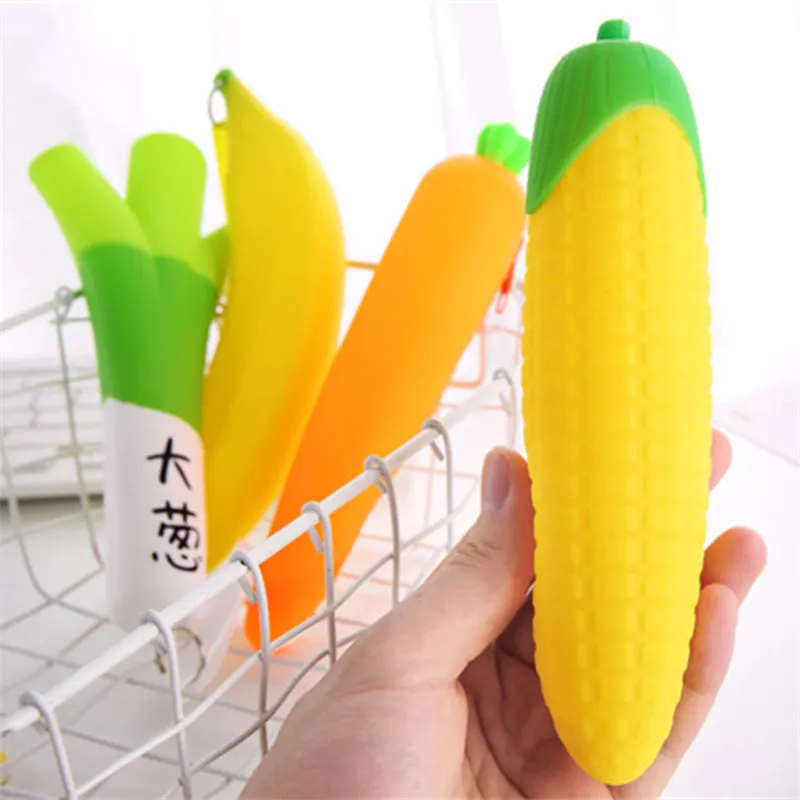 Promotional Carrot Corn Scallion Banana Change Wallet Bag Fruit Coin Purse