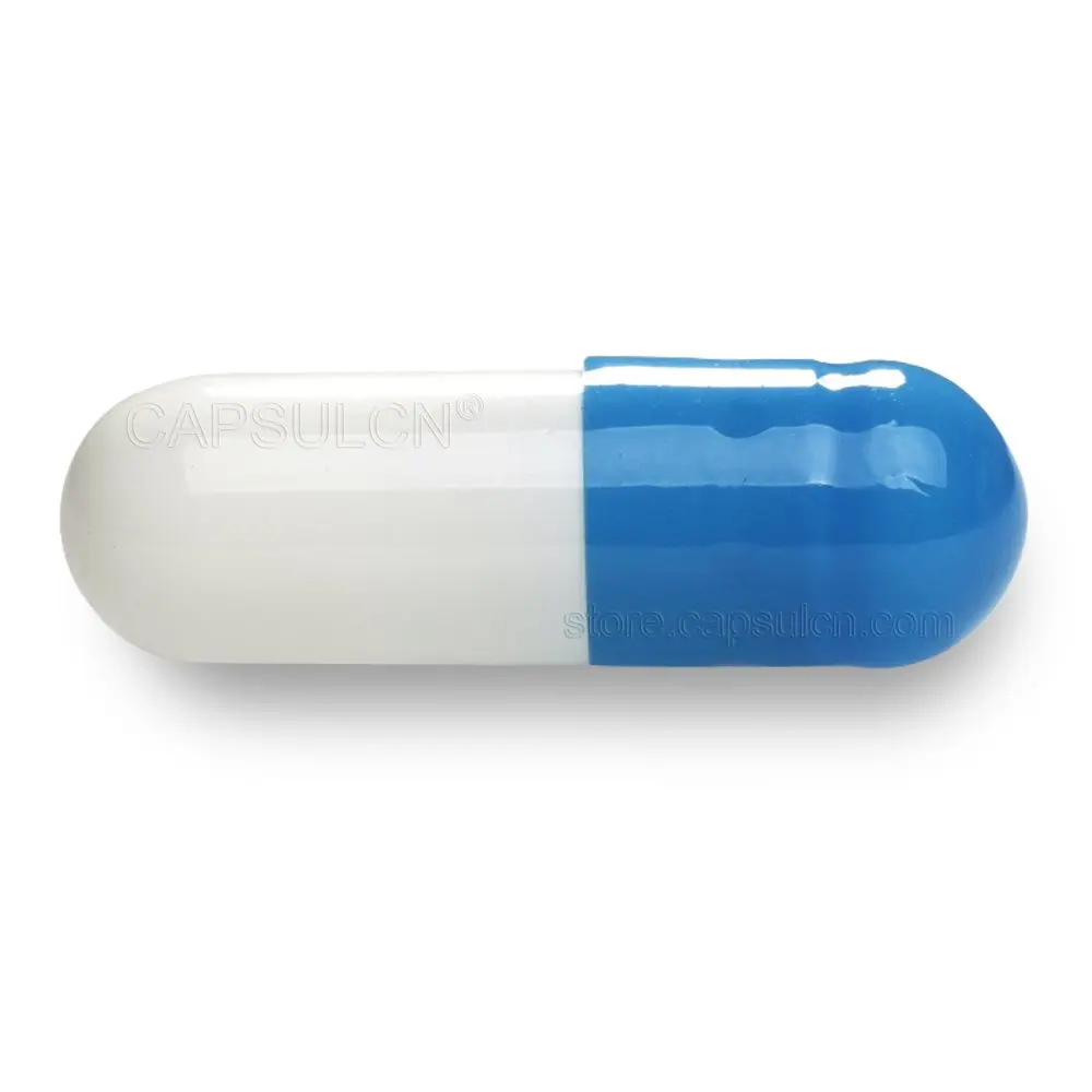 CapsulCN ODM In-store Hot Sellers Capsule Separating Mix of Blue and White Empty Gelatin Capsule Can Be Printed