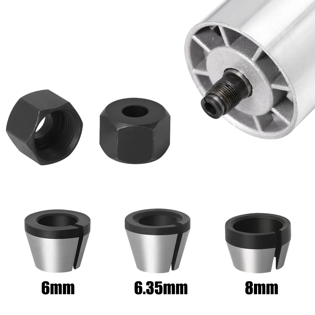 WEIX Hot-Selling Fast-Delivery Service Trimmer Collet Chuck 6/6.35/8mm Milling Cutter Adapter Chuck