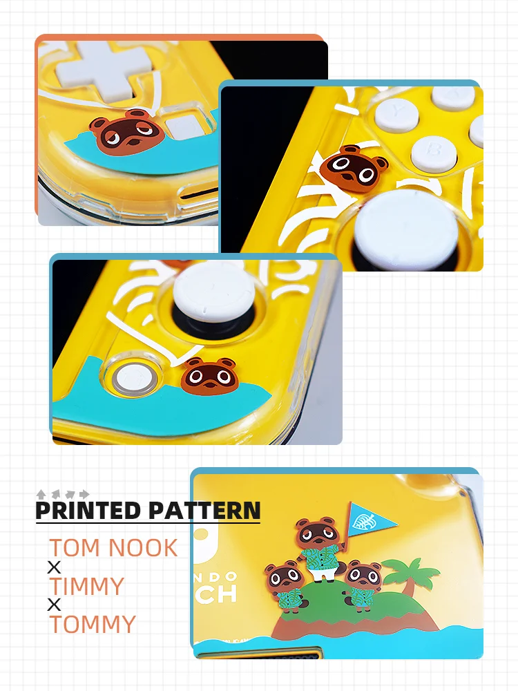 Game Accessories Protective Clear Hard Case Cover Shell For Nintendo Switch Lite Console Joy-Con Crossing Protection Cover