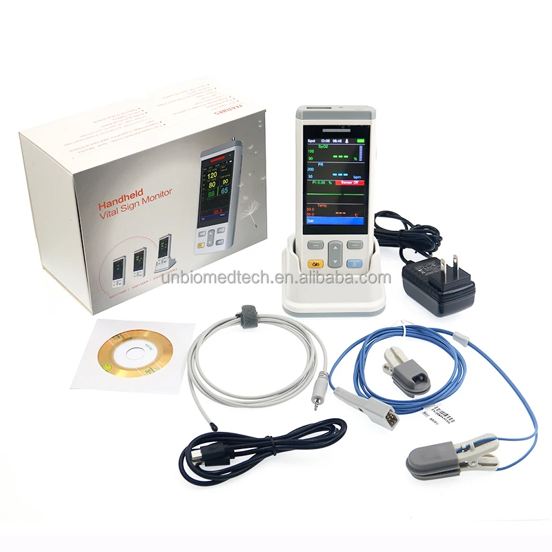 Factory Price Vet medical Equipment Handheld Vital Sign Monitor Portable Veterinary Multiparameter Pulse Oximeter