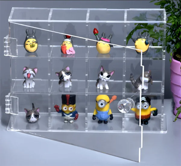 Acrylic Display Pop Mart Box Storage Stand Toys Cabinet Dolls Case Perfume Organizer Portable