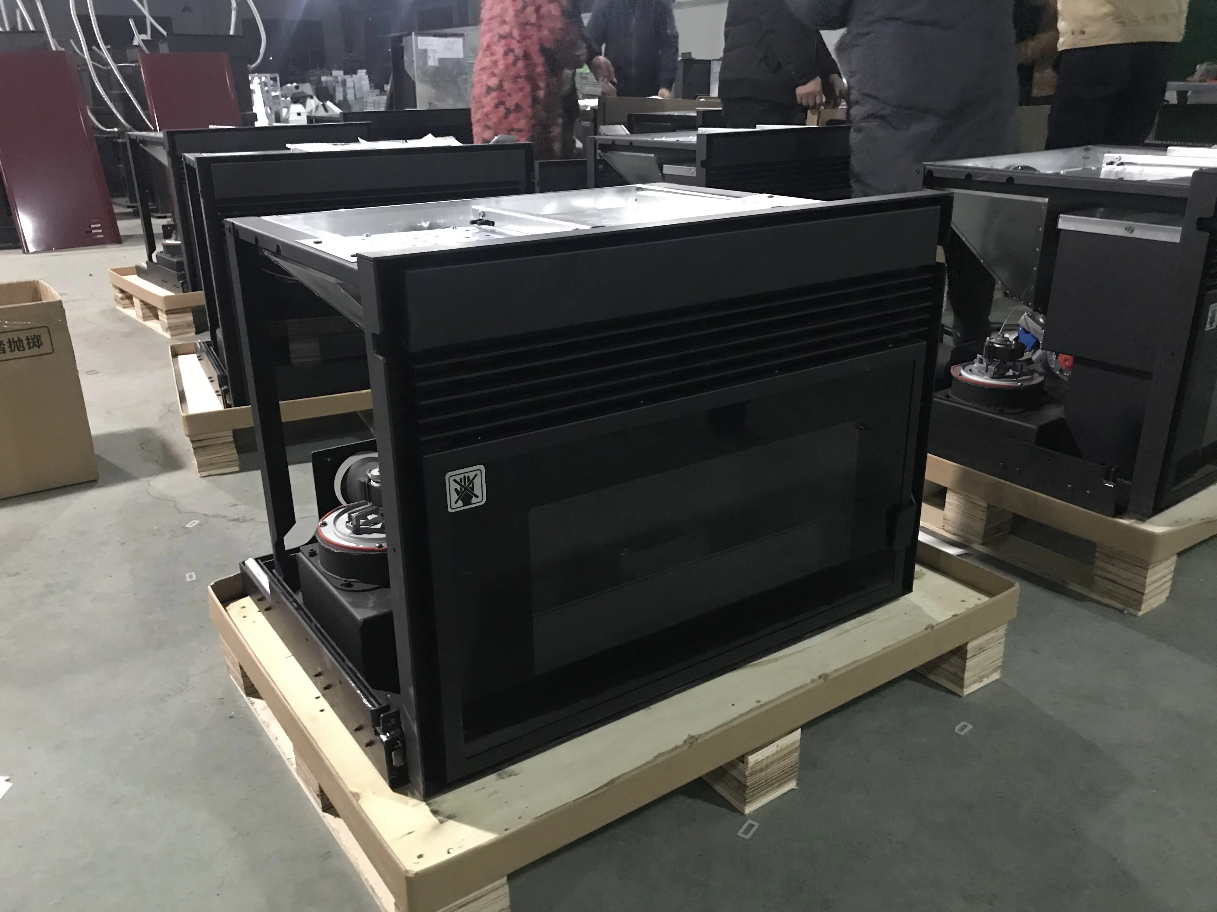 WIFI Adorefires Wall Insert European new hot indoor wood burning stove Smart remote control cast iron pellet heater