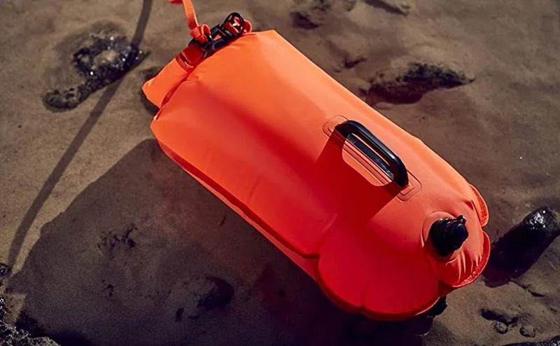 Open Water Highly Visible Swim Buoy Tow Floats Waterproof Dry Bag Swim Safety Float Keep Gear Dry