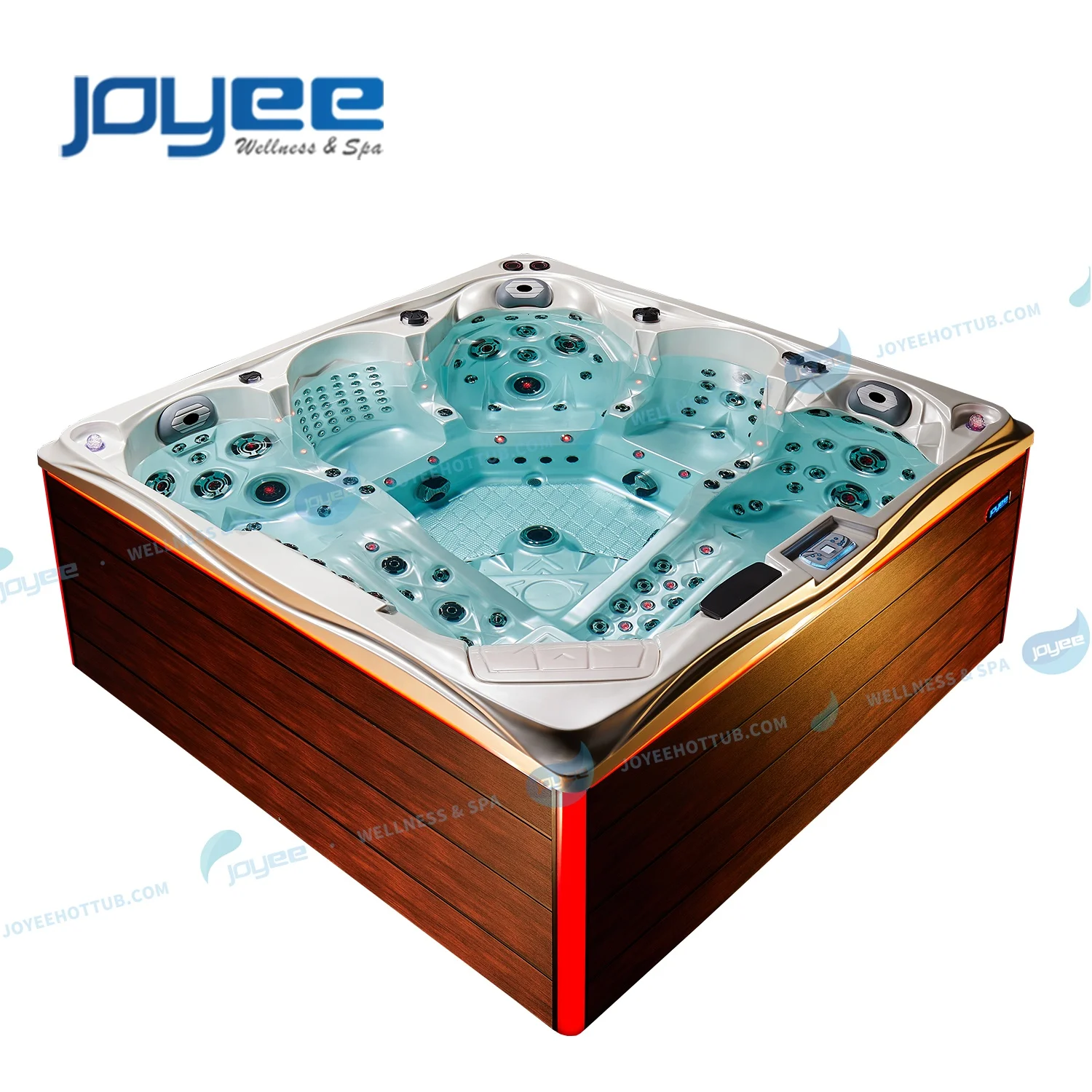 JOYEE Best Offer Portable Massage Hot Tub Spa 5 Persons Outdoor Combo Massage Swim Spa For Villa