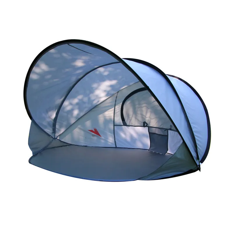 outdoor camping summer beach pop up tent UV30+ sun shade shelter eco-friendly polyester steel wire pole