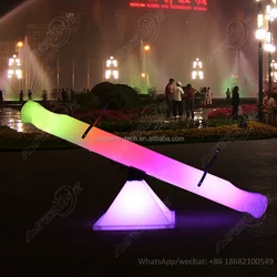 Развлекательное оборудование, прекрасные милые морские волны для детей, металлическая рама, изменение цвета, пластиковые светодиодные светящиеся морские волны