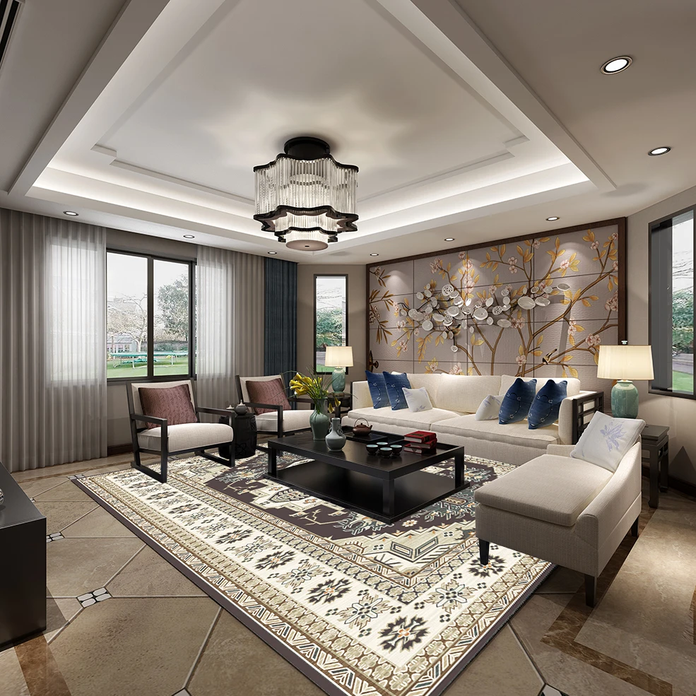 Заводские дешевые классические коврики и большого размера с принтом новый дизайн персидские плюшевые большая