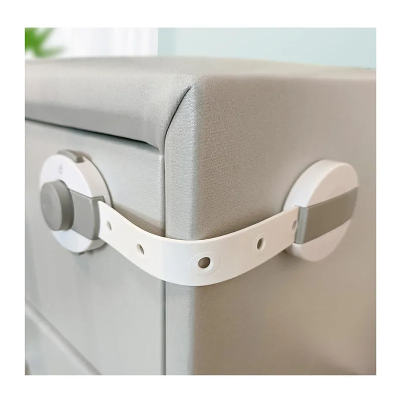 Large Improved Dual Lock Design Baby Safety Locks Child Proof Cabinets Safety Lock  Reusable with Adjustable Length Strap