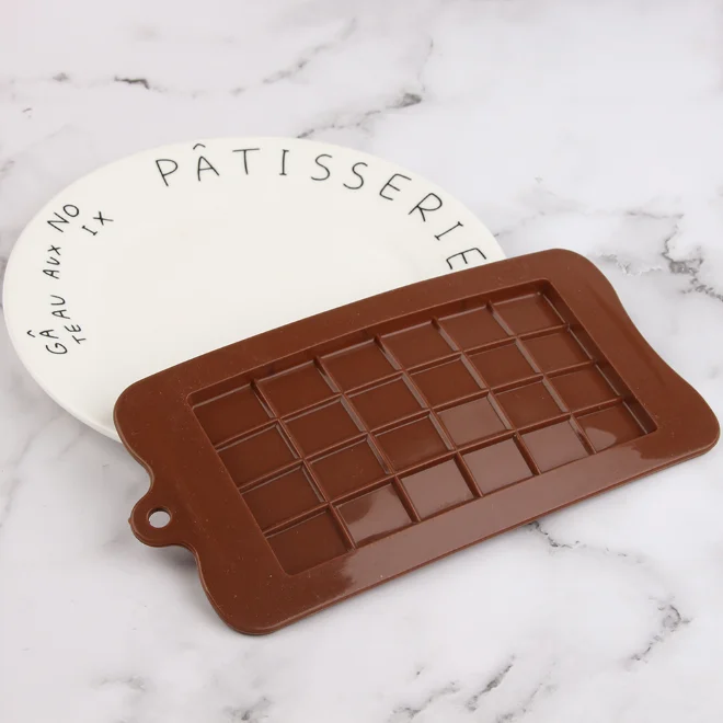 Silicone Chocolate Bar Molds Hot Chocolate Moulds Rectangle Baking Silicon Bakeware Molds Shape Wax Flexible Molds