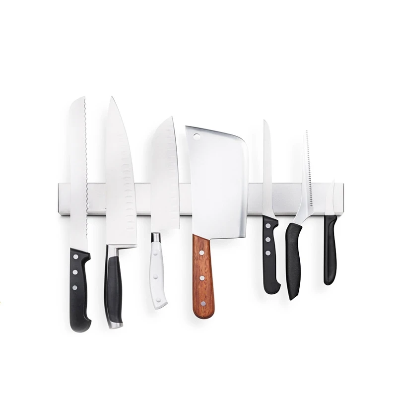 Magnetic Knife Block Double Sided Space Kitchen Knives Storage Holder With Magnets