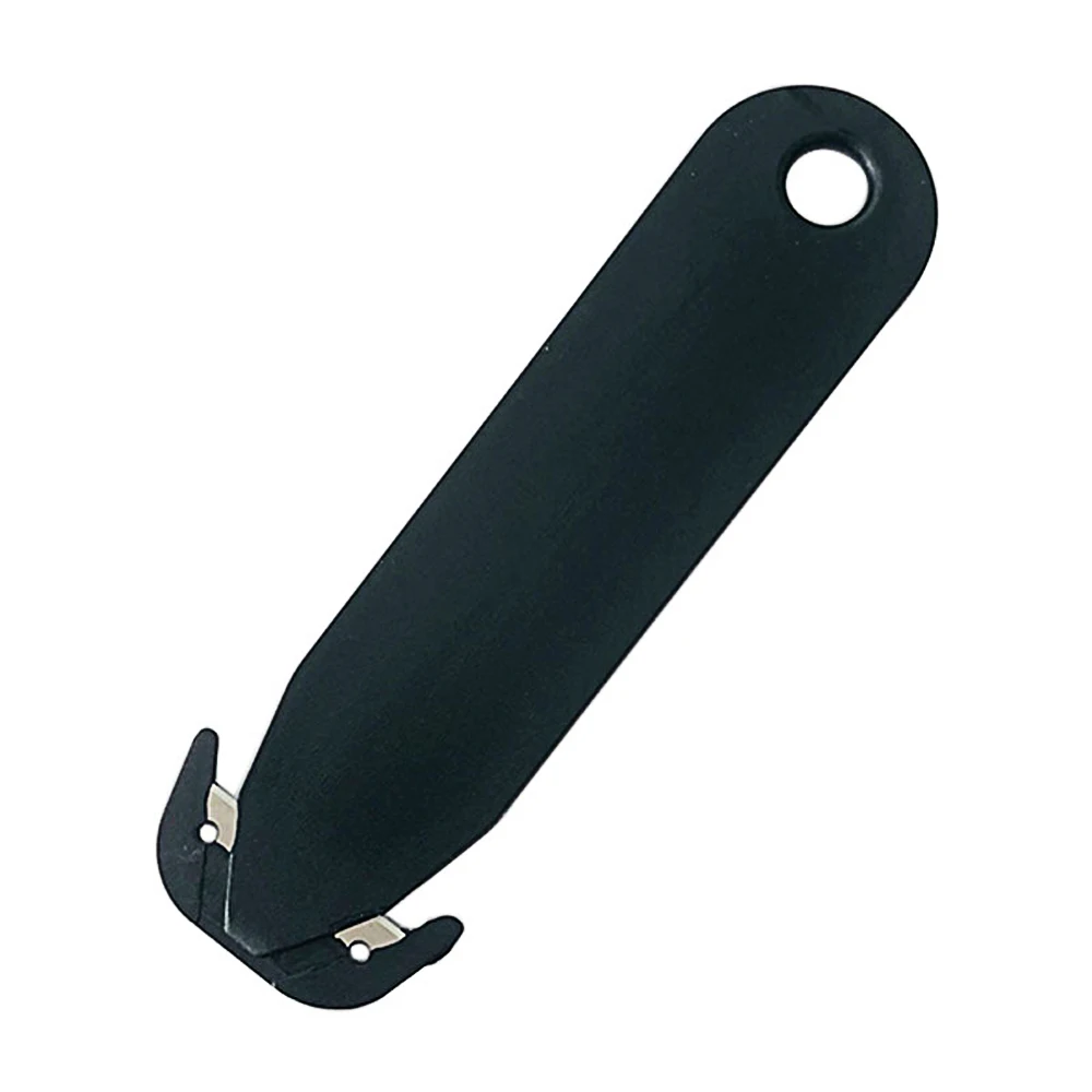 Лидер продаж, многофункциональная ручная пользовательская белая Выгравированная открывалка для писем с пластиковым логотипом, резак для ремня