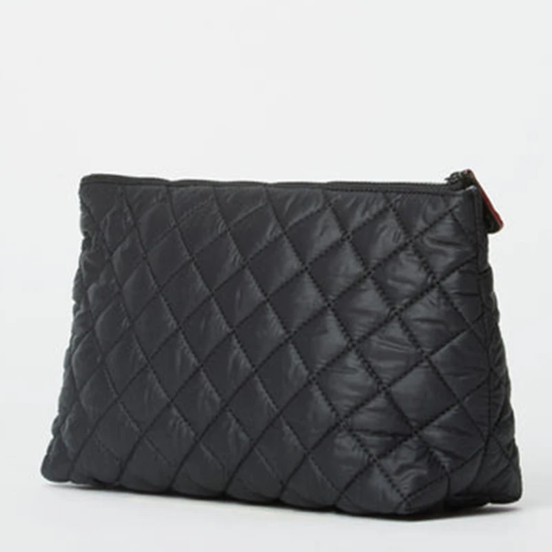 Wholesale Factory Custom Quilting Puffy Pouch Makeup Bags Puffer Padded Bags Retail Travel Cosmetic bags