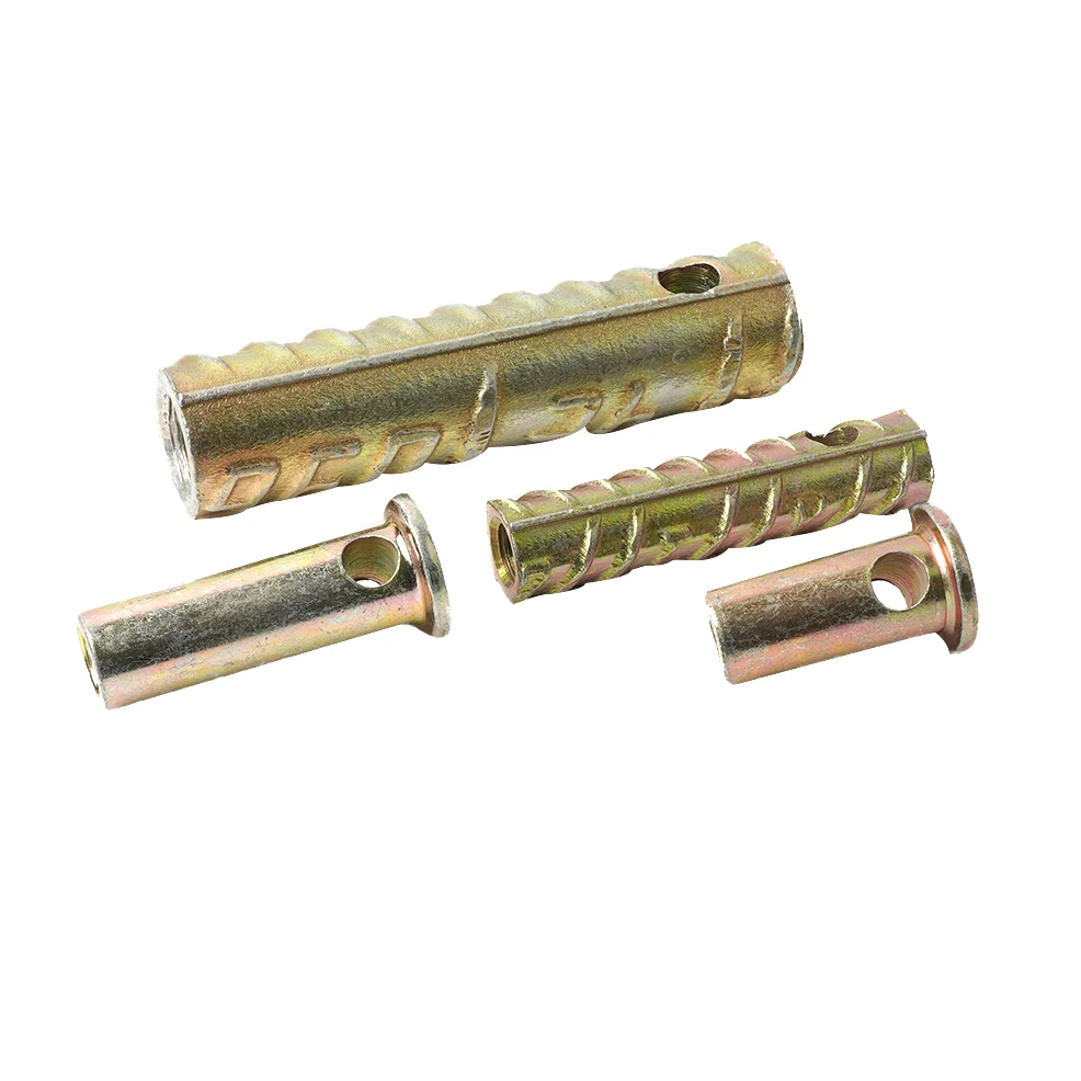 Hoisting Socket Horizontal Hole Threaded Mechanical Round Steel Rebar Coupler For Lifting