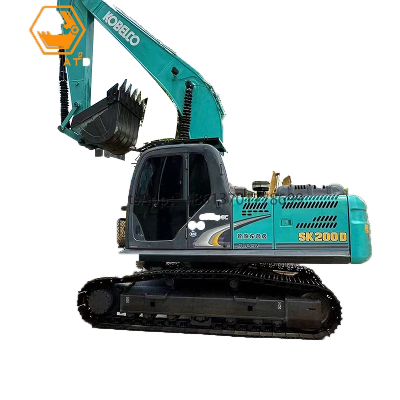 Подержанный гидравлический гусеничный экскаватор KOBELCO 200-8 20 тонн подержанного экскаватора продается по низкой цене