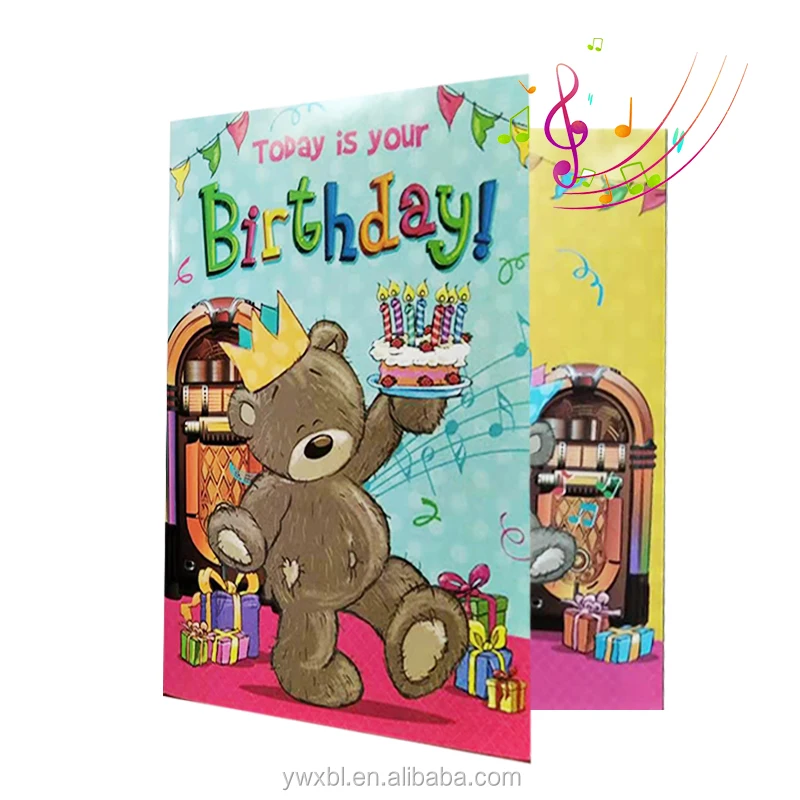 Zebulun muiscal greeting card Greeting cards music sound voice recording greeting card for party gift