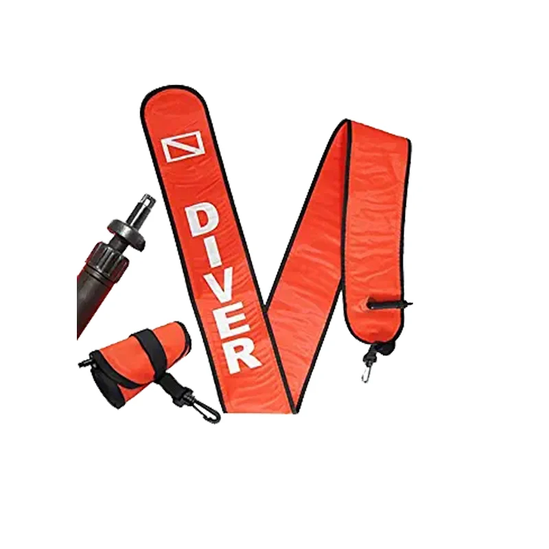 High flashlight visibility reflective 1.2M 1.5M 1.8M SMB inflatable dive scuba buoy