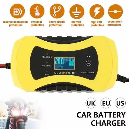 Customized automatic smart lead acid li-ion LiFePo4 battery charger  5A 6A 8A battery charger with CE