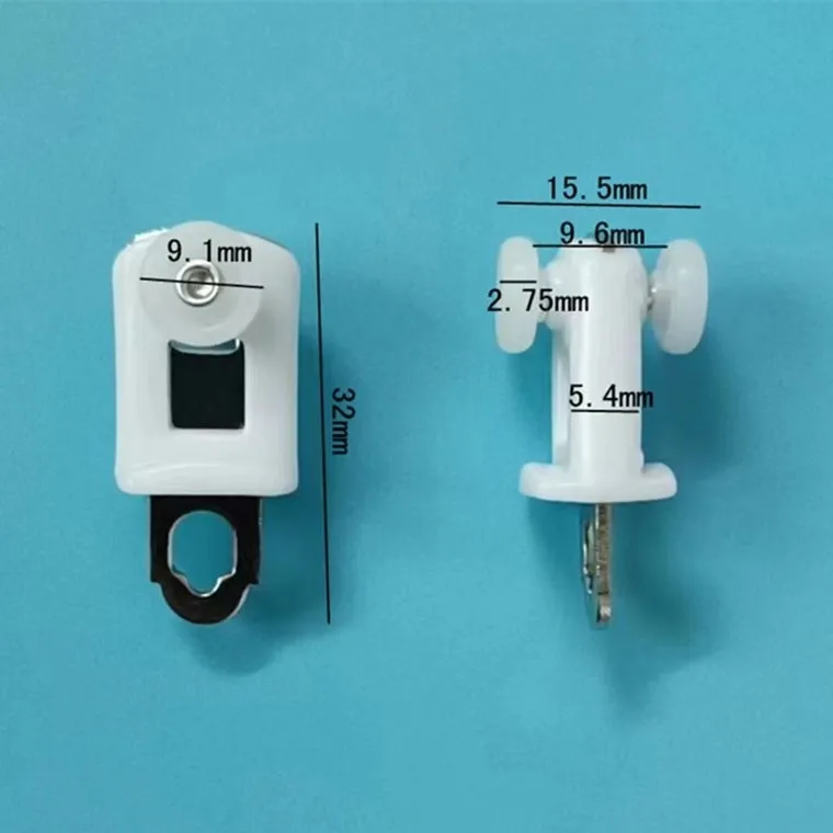 Factory wholesale curtain track runners, in stock different kinds of curtain rail wheels