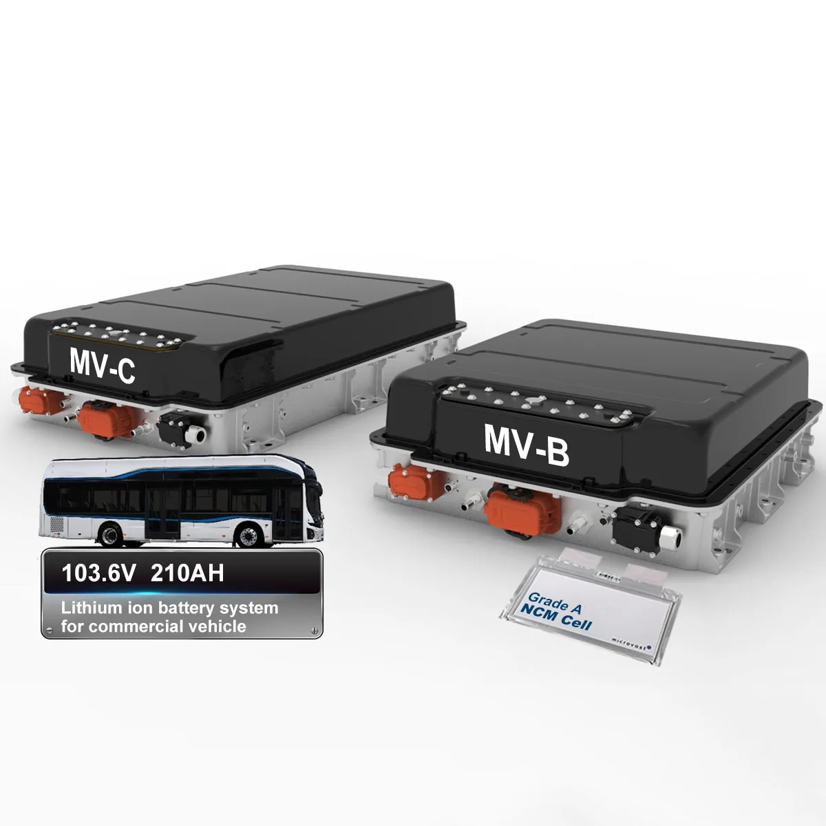 MVPACK long life fast charging 103.6V 210AH lithium ion battery pack system for public electric bus commercial vehicle